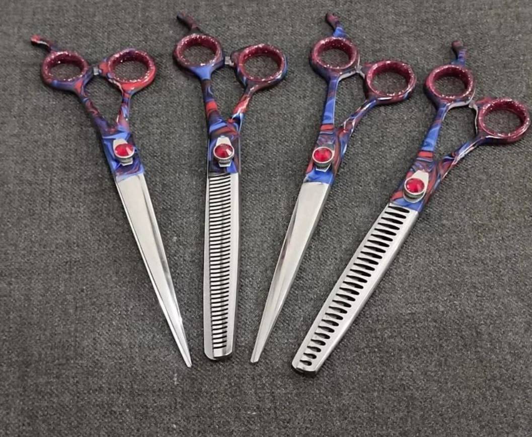 Half Funky Colours Dog Grooming Shears Set